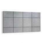 Olla 12452YD Beton Görseli Yatay Dar Kanvas Tablo, Ölçü 120X60