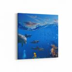 Olla 13037K Deniz/Okyanus Görseli Kare Kanvas Tablo, Ölçü 50X50
