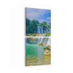 Olla 13177K2D Doğa/Manzara Görseli Kare 2'li Dikey Kanvas Tablo, Ölçü 30X65