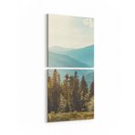 Olla 13196K2D Doğa/Manzara Görseli Kare 2'li Dikey Kanvas Tablo, Ölçü 60X125