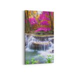 Olla 13308DD Doğa / Manzara Görseli Dikey Dar Kanvas Tablo, Ölçü 80X160