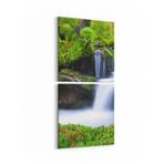 Olla 13775K2D Doğa/Manzara Görseli Kare 2'li Dikey Kanvas Tablo, Ölçü 60X125