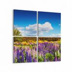 Olla 13787K4 Doğa/Manzara Görseli Kare 4'lü Kanvas Tablo, Ölçü 65X65