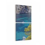Olla 14044K2D Doğa/Manzara Görseli Kare 2'li Dikey Kanvas Tablo, Ölçü 70X145