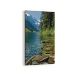 Olla 14081DD Doğa / Manzara Görseli Dikey Dar Kanvas Tablo, Ölçü 30X60