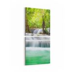 Olla 14482K2D Doğa/Manzara Görseli Kare 2'li Dikey Kanvas Tablo, Ölçü 40X85