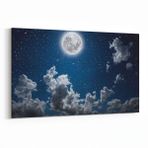 Olla 14670Y Gece Gökyüzü Görseli Yatay 30x20 cm Kanvas Tablo