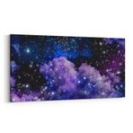 Olla 14681YD Gece Gökyüzü Görseli Yatay Dar 60x30 cm Kanvas Tablo