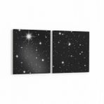 Olla 14684K2Y Gece Gökyüzü Görseli Kare 2 Parça Yatay 65x30 cm Kanvas Tablo