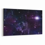 Olla 14706Y Gece Gökyüzü Görseli Yatay 30x20 cm Kanvas Tablo