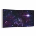 Olla 14706YD Gece Gökyüzü Görseli Yatay Dar 60x30 cm Kanvas Tablo