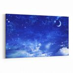 Olla 14718Y Gece Gökyüzü Görseli Yatay 30x20 cm Kanvas Tablo