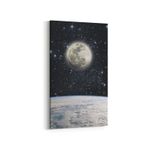 Olla 14722DD Gece Gökyüzü Görseli Dikey Dar 30x60 cm Kanvas Tablo