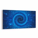 Olla 14730YD Gece Gökyüzü Görseli Yatay Dar 60x30 cm Kanvas Tablo