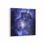 Olla 14732K Gece Gökyüzü Görseli Kare 25x25 cm Kanvas Tablo