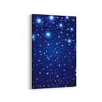 Olla 14754D Gece Gökyüzü Görseli Dikey 20x30 cm Kanvas Tablo