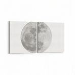 Olla 14793K2Y Gece Gökyüzü Görseli Kare 2 Parça Yatay 65x30 cm Kanvas Tablo