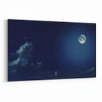 Olla 14849Y Gece Gökyüzü Görseli Yatay 30x20 cm Kanvas Tablo