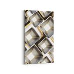 Olla 14887DD Geometrik Desen Görseli Dikey Dar 30x60 cm Kanvas Tablo