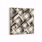 Olla 14887K Geometrik Desen Görseli Kare 25x25 cm Kanvas Tablo