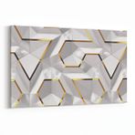 Olla 14889Y Geometrik Desen Görseli Yatay 30x20 cm Kanvas Tablo