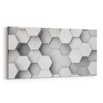 Olla 14916YD Geometrik Desen Görseli Yatay Dar Kanvas Tablo, Ölçü 140X70