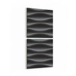 Olla 14921K2D Geometrik Desen Görseli Kare 2 Parça Dikey 30x65 cm Kanvas Tablo
