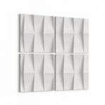 Olla 14934K4 Geometrik Desen Görseli Kare 4'lü Kanvas Tablo, Ölçü 145X145