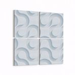 Olla 14936K4 Geometrik Desen Görseli Kare 4 Parça 65x65 cm Kanvas Tablo