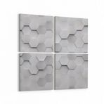 Olla 14940K4 Geometrik Desen Görseli Kare 4 Parça 65x65 cm Kanvas Tablo