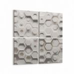 Olla 14945K4 Geometrik Desen Görseli Kare 4 Parça 65x65 cm Kanvas Tablo