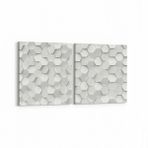 Olla 14949K2Y Geometrik Desen Görseli Kare 2 Parça Yatay 65x30 cm Kanvas Tablo
