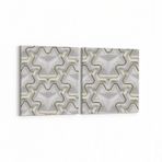 Olla 14951K2Y Geometrik Desen Görseli Kare 2 Parça Yatay 65x30 cm Kanvas Tablo
