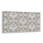 Olla 14951YD Geometrik Desen Görseli Yatay Dar Kanvas Tablo, Ölçü 80X40
