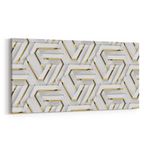 Olla 14960YD Geometrik Desen Görseli Yatay Dar 60x30 cm Kanvas Tablo