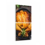 Olla 14965K2D Gıda Görseli 2'li Dikey Kanvas Tablo, Ölçü 60X125