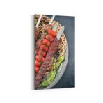 Olla 15024DD Gıda Görseli Dikey Dar Kanvas Tablo, Ölçü 40X80