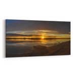 Olla 15981YD Günbatımı Görseli Yatay Dar Kanvas Tablo, Ölçü 160X80