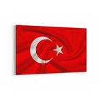 Olla 17574Y Türk Bayrağı Görseli Yatay Kanvas Tablo, Ölçü 150X100