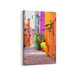 Olla 18109D Yapı Görseli Dikey Kanvas Tablo, Ölçü 100X150