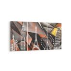 Olla 18883YD Yapı Görseli Yatay Dar Kanvas Tablo, Ölçü 120X60