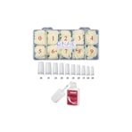 OLLA KOZMETİK Protez Tırnak 500'lü Kemik Yarım Ay Tips- MBQN Fırçalı Protez Tırnak Tips Yapıştırıcı Glue 7gr set. OLLA