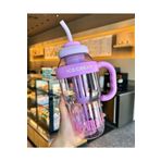 Olomo 1300 Ml Detoks Su Şişesi ,pipetli Süzgeçli Spor Matara,taşıma Saplı, Büyük Suluk Okul,seyahat