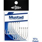 Olta İğnesi - Mustad - 92553 - Nikel - No: 5/0 (10'Lu Paket)
