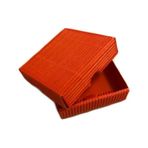 Oluklu Karton Mini Kutu Turuncu 7,5 X 7,5 X 2 Cm.