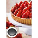 Oluklu Tart Kalıbı 28 cm - Siyah