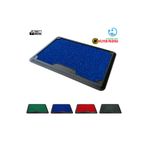 OLUNCA Dezenfektan Havuzlu Kıvırcık Kapı Önü Hijyen Paspas 45x70 Cm - Mavi - Blue
