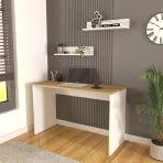 Olven Çalışma & Ofis Masası 120 Cm Beyaz-Meşe