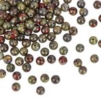 OLYCRAFT 122 Parça Doğal Taş Boncuklar 6 mm Doğal Ejderha Kanlı Jasper Değerli Taş Boncuk Şeritleri Yuvarlak Gevşek Taş Boncuklar Enerji Taşı Bilezik Kolye Mücevher El İşi Yapımı