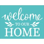 OLYCRAFT 2 Adet Kendinden Yapışkanlı Serigrafi Baskı Şablonu Hoş Geldiniz Şablonu "Welcome to Our Home" Yeniden Kullanılabilir Örgü Şablonlar Transfer Yıkanabilir Ev Dekoru Kendin Yap Tişört Kumaş Boyama için - 20 x 25 cm